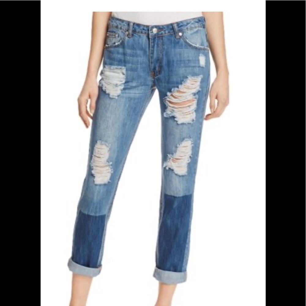 Sunset & Spring jeans distressed jeans. Size S